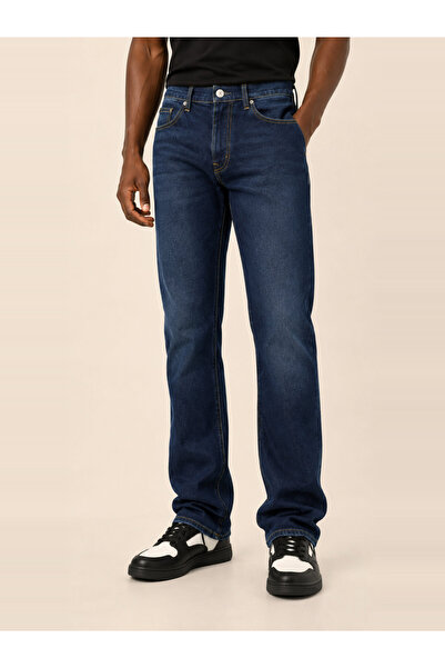 FALCON By Styli Men Regular Fit Low Faded Mid Rise Jeans