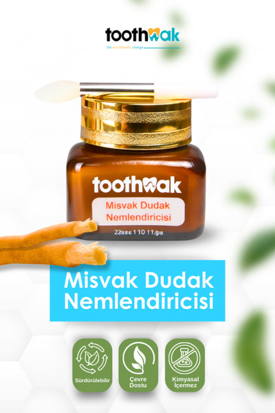 Toothwak Misvak Özlü Dudak Nemlendirici - Kuru Ve Çatlak Dudaklar İçin Besley...