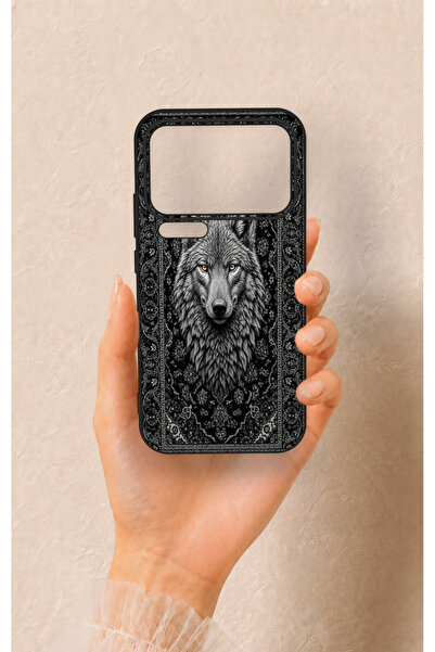 Vip Case Mi 17 Pro Max Uyumlu Etnik Kurt Desenli Silikon Kılıf