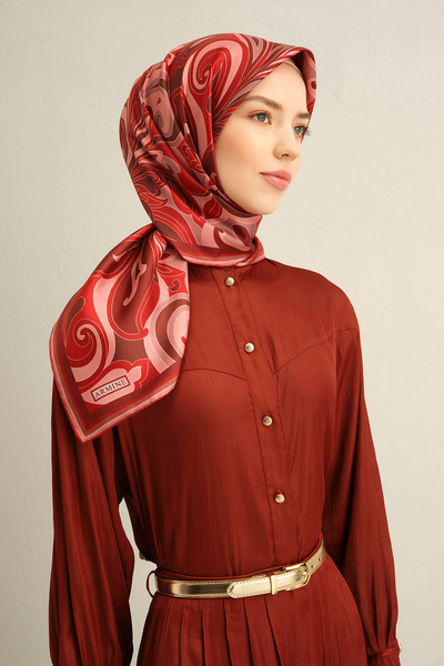 Armine 100% Twill Silk Scarf 9323D (t) (Nostalgia)-86