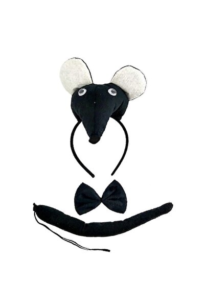 Funny Party Team Mouse costume set, Funny Party Team, black-white, universal ...