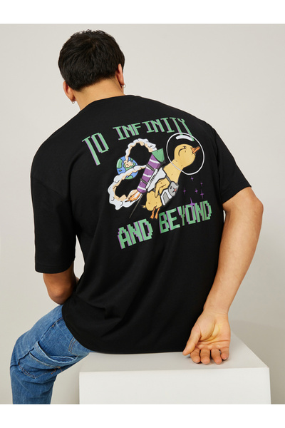 Styli Back Graphic Print Oversized T-Shirt