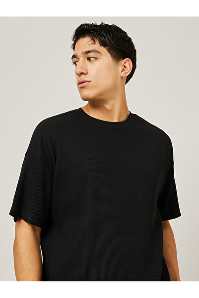 Styli Waffle Knit Oversize Fit T-Shirt