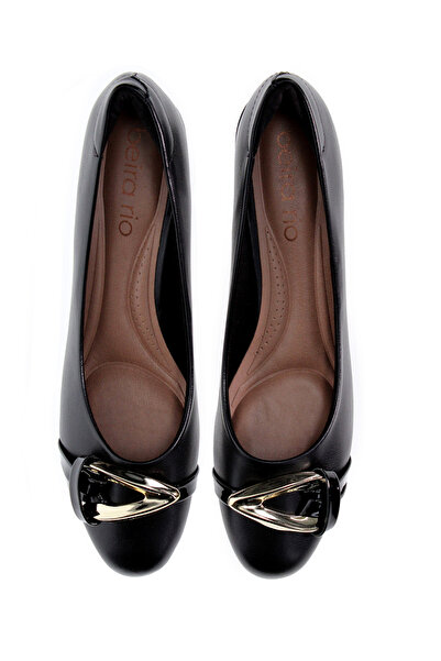 Beira Rio Flat Slip-On Sandals with Buckle Accent