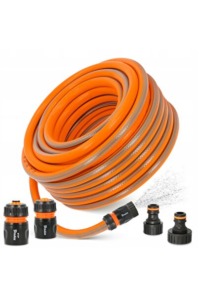 Bradas Furtun de grădină 1/2 30 m 3 straturi spiralat elastic SHLAUF ranforsa...