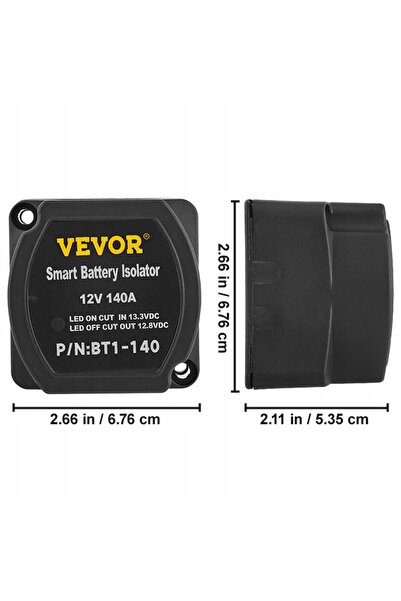 NO BRAND Izolator inteligent de baterii duble R1667