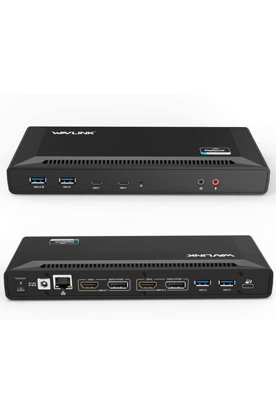 NO BRAND Wavlink WL-UG69PD2 4K 60Hz MAX 65W 5Gbps Stație de andocare USB -A/C...