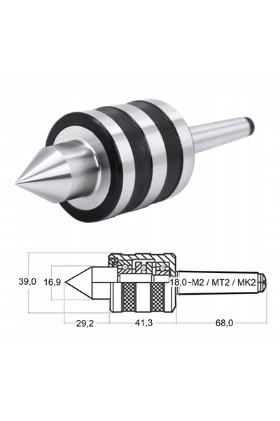 NO BRAND Morse 2 MK2 Mandrină de strung rotativă cu rulment montat