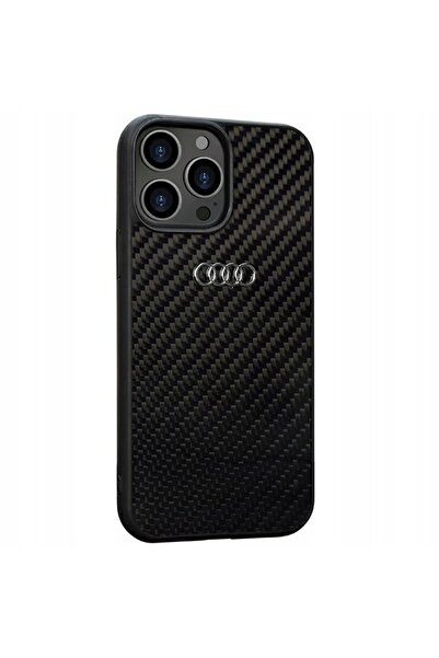 NO BRAND Audi Fibră de carbon iPhone 13 Pro Max 6.7 " negru "