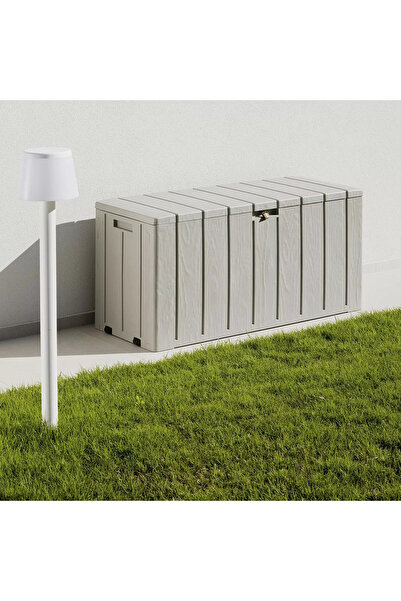 Trendinyeri Bahçe Depolama Sandığı 270 L Kilit Yuvalı Plastik 117,5x45x56 cm