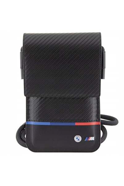 NO BRAND Geantă crossbody portofel originală BMW, din carbon, cu design trico...
