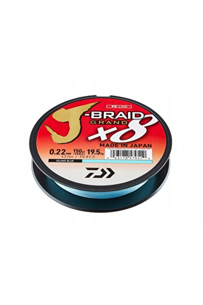 daiwa J-BRAID GRAND X8E 0,06mm 135m ALBASTRU