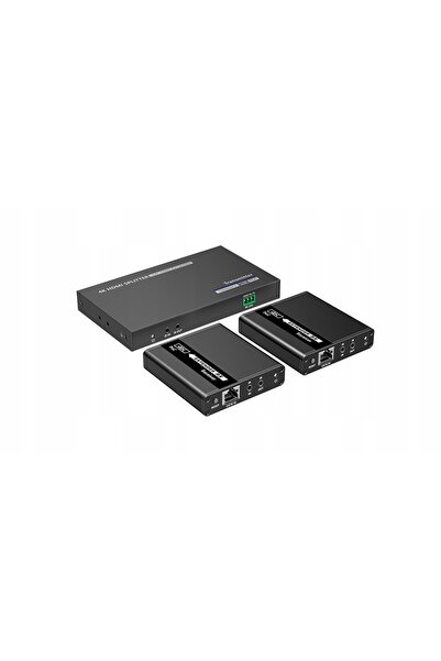 Spacetronik Splitter HDMI 1x2 la LAN 4K 30Hz, adaptor extensor până la 70m