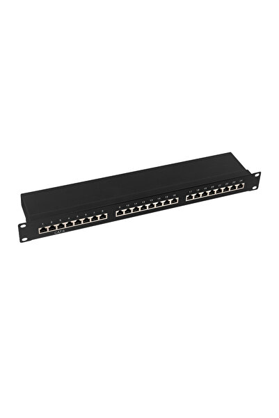 LogiLink Panou de patch-uri Cat.6, 24 porturi RJ45, 1U, PoE, ecranat, pentru ...