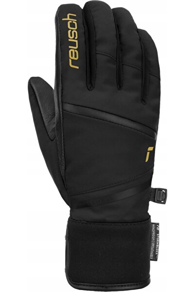 Reusch Mănuși de schi Tessa Stormbloxx negru/auriu 6.5