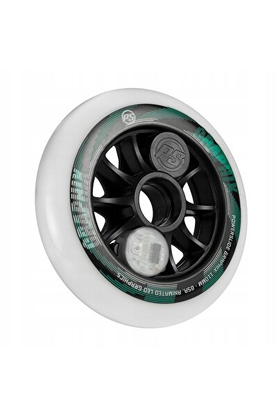 Powerslide Roată de patine cu rotile Graphix Left 110 mm/85A albă 110 mm / 85A