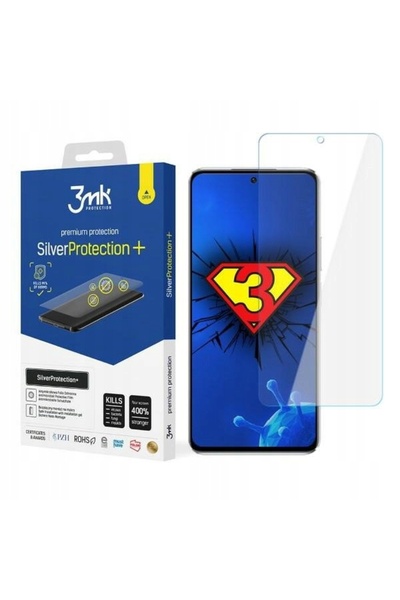 3MK Silver Protect+ Sam Galaxy A23 5G Folie antimicrobiană aplicată umed