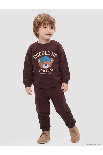 LC Waikiki Printed Baby Boys' Tracksuit Set