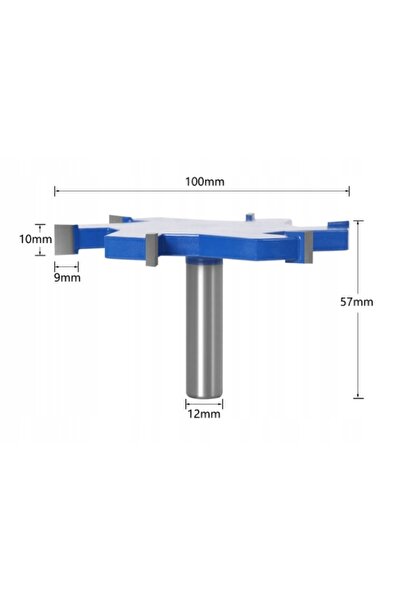 NO BRAND Freză pentru prelucrarea lemnului, 100mm, înălțime lamă 10mm, coadă ...