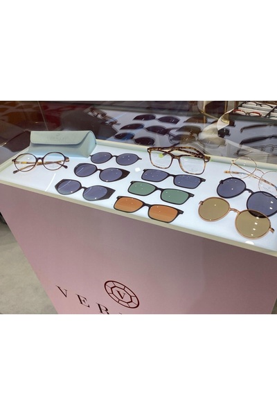 NO BRAND Ochelari de vedere pentru femei, cu rame metalice în stil „ochi de p...