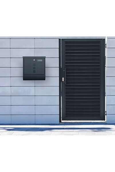 M-TECH Cutie poștală pentru scrisori antracit + design laminat 2 KOTEK SILVER