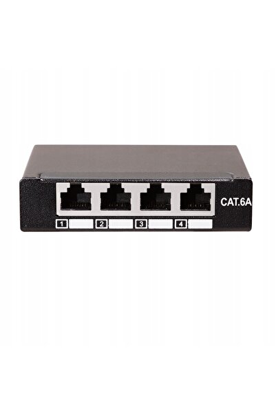 LogiLink Splitter RJ45 Cat.6A cu 4 porturi, 10GbE, ecranat, panou crossover