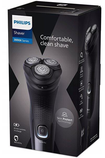 Philips Golarka Seria 3000 X3051/00 Lame PowerCut Capete flexibile 4D IPX7