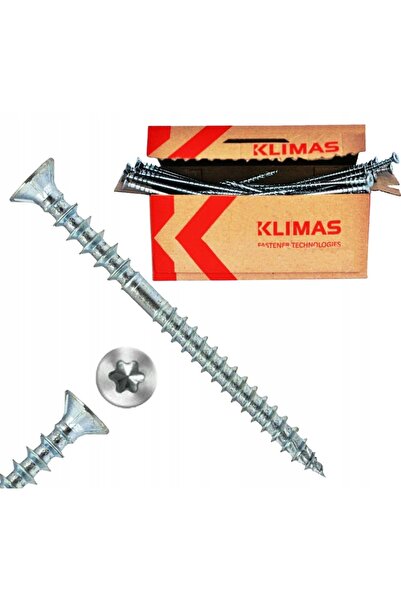 Wkret-Met 100x Șuruburi de nivelare 6x160 TORX, distanțate, conice reglabile 8S