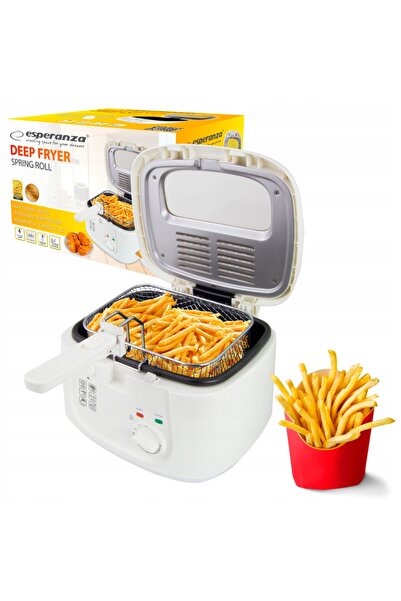 ESPERANZA Friteuză tradițională EKG012 1800 W 2,5 L albă