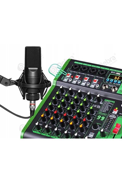 NO BRAND Mixer audio profesional Debra cu 6 canale, 99 efecte digitale DSP M2450
