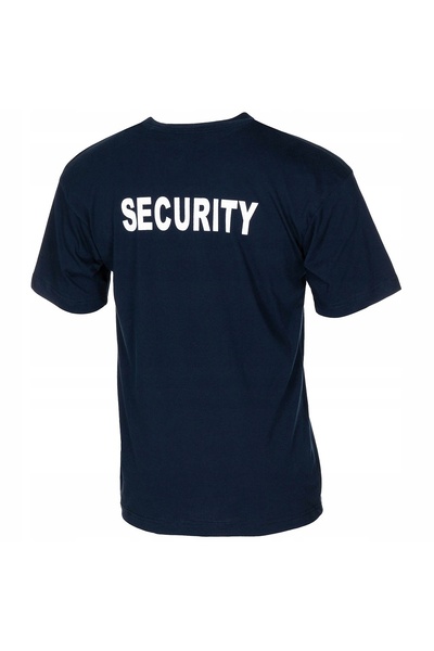 NO BRAND Tricou cu imprimeu securitate SUA, albastru, XL