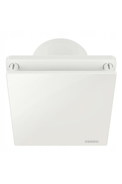 NO BRAND Ventilator de baie cu geam EBERG EVO 100 Alb mat Temporizator + obtu...
