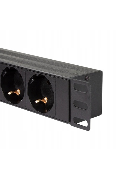 LogiLink PDU cu 8 prize, 2 porturi USB 2.1A și protecție la supratensiune, 19...