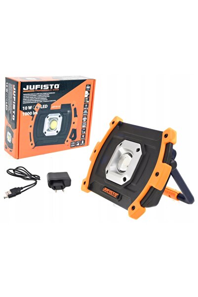 jufisto Lampa Halogen cu acumulator IP65, 10W LED COB 1000lm USB C Waart