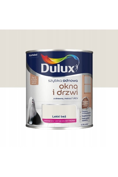 DULUX Vopsea acrilică pentru reparații rapide de ferestre și uși 0,75L Bej de...