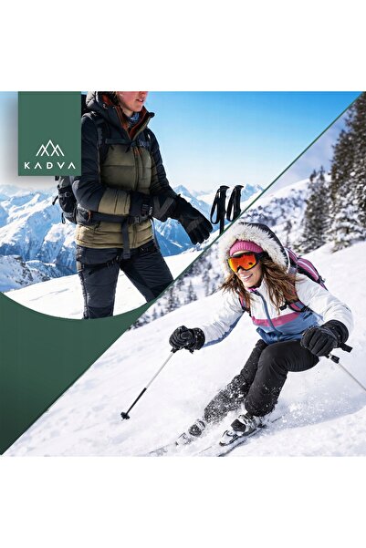 KADVA Mănuși de schi pentru femei Mountain Flow Pro 3M Thinsulate L/XL