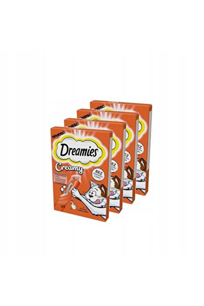 Dreamies Gustări cremoase cu pui pentru pisici, set 11x4x10g