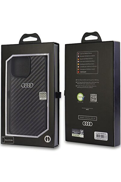 Audi Husă din fibră de carbon pentru iPhone 14 Pro Max 6.7 "