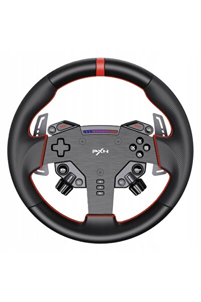 NO BRAND PXN W AS - volan pentru simulator de SimRacing 280mm cu padele LED c...