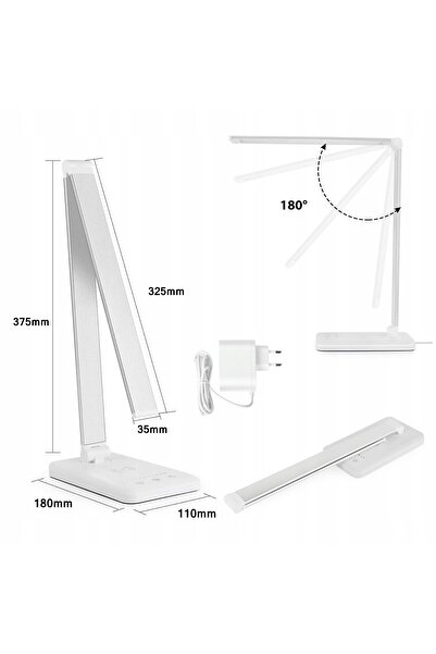 Platinet Lampă de birou LED PDLQ60 RGB 12W cu USB și lumină reglabilă pe culori
