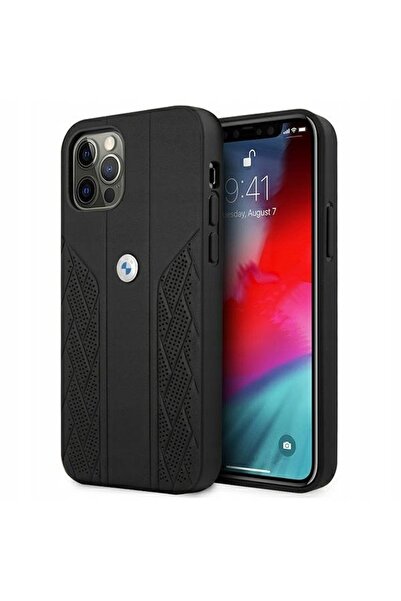 NO BRAND Husă BMW Hardcase pentru iPhone 12 Pro Max 6,7 – Husă din piele Curv...