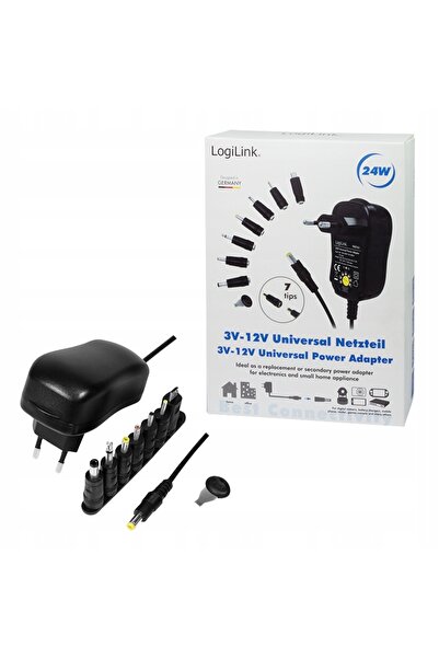 LogiLink Încărcător universal 3-12V 24W cu 7 adaptoare interschimbabile