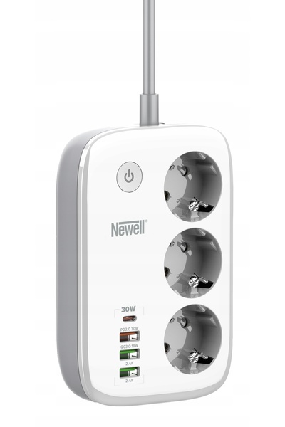 Newell Prelungitor inteligent pentru birou, cu WiFi, PD 30W și 4 porturi USB