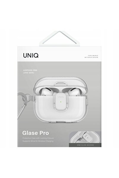 NO BRAND Carcasă UNIQ Glase Pro transparentă cu blocare pentru AirPods Pro 2