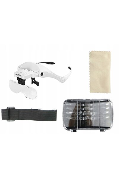 NO BRAND Ochelari de ceasornicar cu iluminare LED de precizie + LENTILE