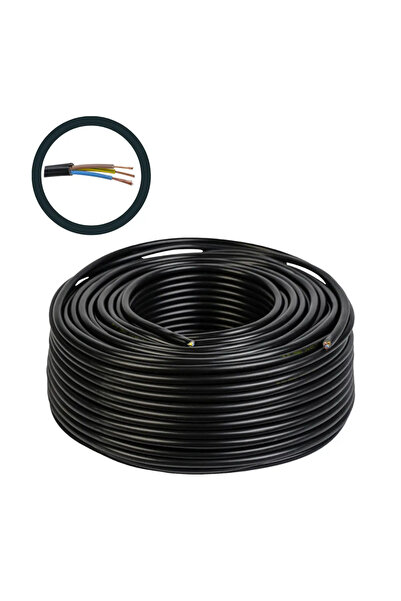 COBI SMART® Cablu electric Premium 3x6 mm², 100 m, negru, MYYM / H05VV-F -
