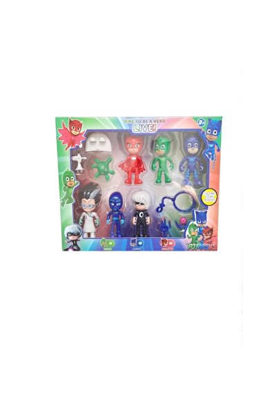 PICCGROVE® Set de 6 figurine cu accesorii, PJ Masks,