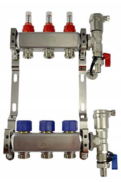 GOSHE DISTRIBUITOR PENTRU SISTEM DE ÎNCĂLZIRE ÎN PARDOSEALĂ, 3 SECȚII CIRCUIT...