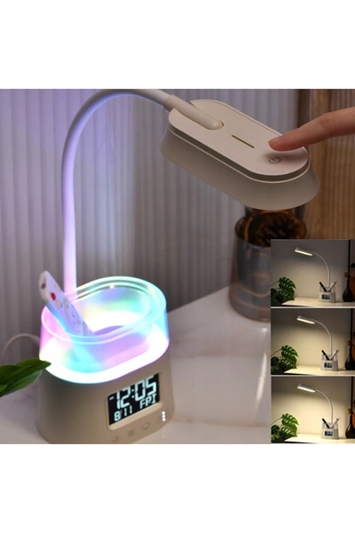 NO BRAND Lampă de veghe LED, organizator de birou, iluminare RGB