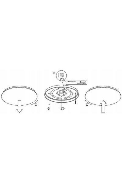 ecolight Plafonieră LED cu senzor de mișcare 18W IP20 4000K
